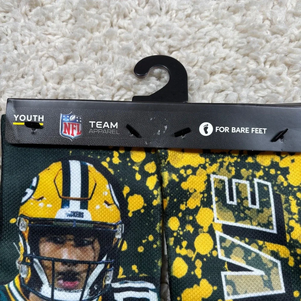Youth Green Bay Packers Road Warrior Love Socks NFL Team‎ Apparel Size XL